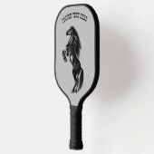 Raquette De Pickleball Cheval d'élevage Pickleball Paddle avec texte pers (Gauche)