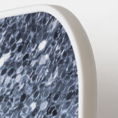 Raquette De Pickleball Chic Glittery Étincelle Monogramme Moderne (Détail gauche)