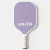 Raquette De Pickleball Chic Lavande violet Monogramme (Verso)