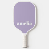 Raquette De Pickleball Chic Lavande violet Monogramme (Recto)
