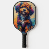 Raquette De Pickleball Chien Arc-en-ciel (Verso)
