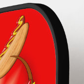 Raquette De Pickleball Chien chaud Dachshund (Détail gauche)