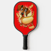 Raquette De Pickleball Chien chaud Dachshund (Verso)