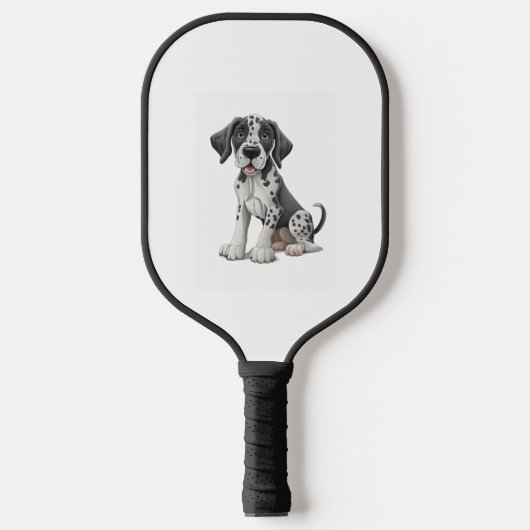 Raquette De Pickleball Chien chiot dalmate Premium Scoop (Recto)