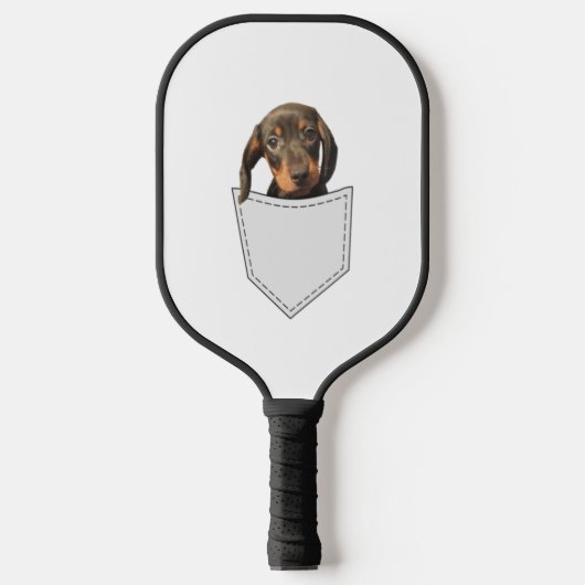 Raquette De Pickleball Chien de poche Dachshund (Recto)