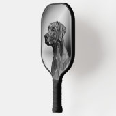 Raquette De Pickleball Chien géométrique gris (Gauche)