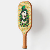 Raquette De Pickleball Chien mignon de la Saint Patrick (Gauche)