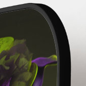 Raquette De Pickleball Chien vert pourpre Steampunk Tophat (Détail gauche)