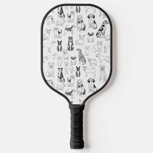 Raquette De Pickleball Chiens (Recto)