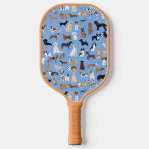 Raquette De Pickleball Chiens bleu