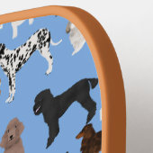 Raquette De Pickleball Chiens bleu (Détail gauche)