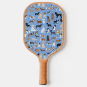 Raquette De Pickleball Chiens bleu (Verso)