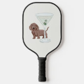 Raquette De Pickleball Chiens Dachshunds et Martinis (Recto)