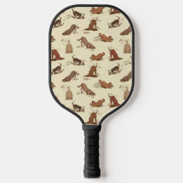 Raquette De Pickleball Chiens de crevaison - cadeau de fête des pères mot