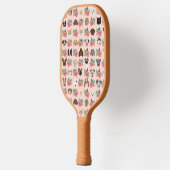 Raquette De Pickleball Chiens et chats Rose Floral (Gauche)