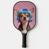 Raquette De Pickleball Chihuahua wig (Verso)