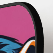 Raquette De Pickleball Chimpanzé fou mignon (Détail gauche)