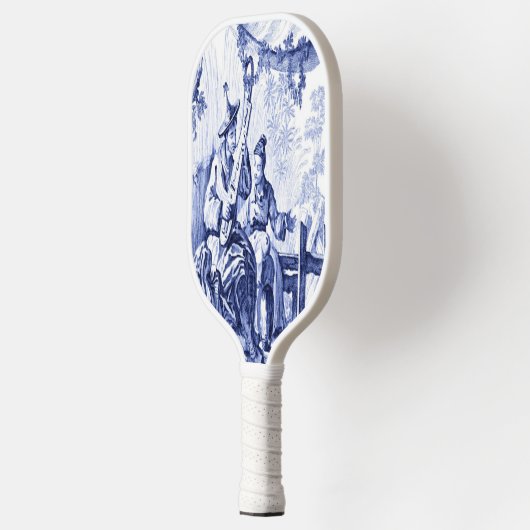Raquette De Pickleball Chinoiserie bleue et blanche (Gauche)
