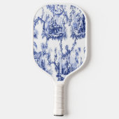 Raquette De Pickleball Chinoiserie bleue et blanche (Verso)