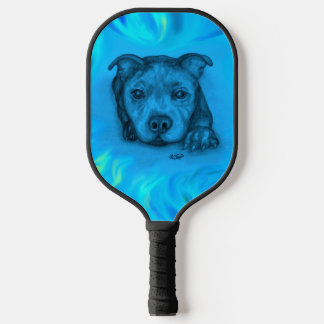 Raquette De Pickleball Chiots Staffy Bleu
