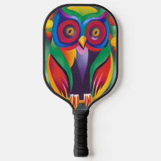 Raquette De Pickleball Chouette holographique couleur mignonne