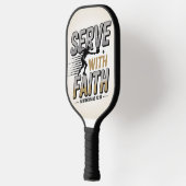 Raquette de pickleball chrétienne Servez avec foi (Gauche)