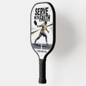 Raquette de pickleball chrétienne 'Servir avec foi (Gauche)