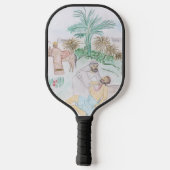 Raquette De Pickleball Christian Artwork Le bon samaritain (Verso)
