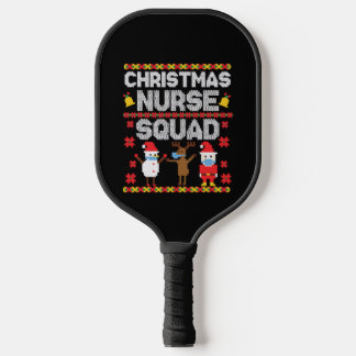 Raquette De Pickleball Christmas Nurse Ugly Christmaser Vintage Christmas