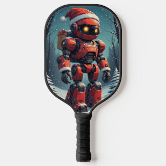 Raquette De Pickleball Christmas Robot 
