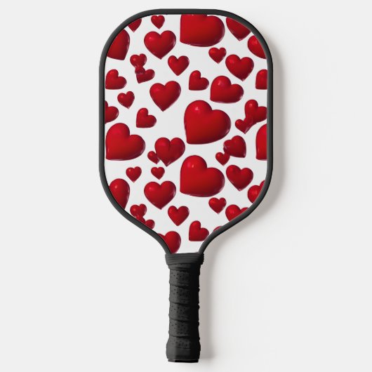 Raquette De Pickleball Chute des Coeurs rouges Valentine Motif (Verso)