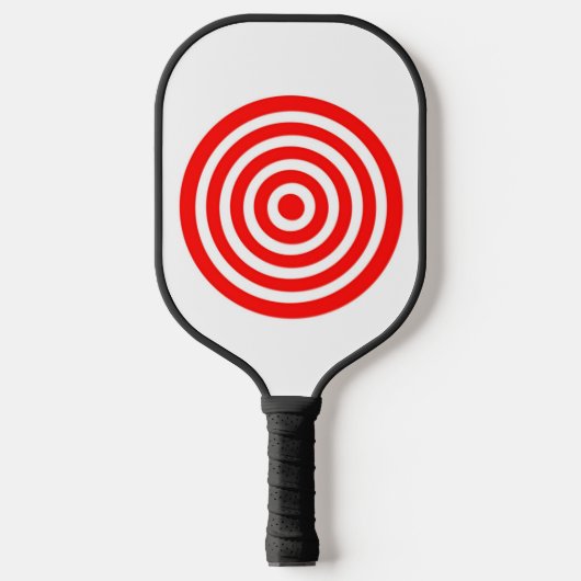 Raquette De Pickleball Cible rouge et blanche (Recto)