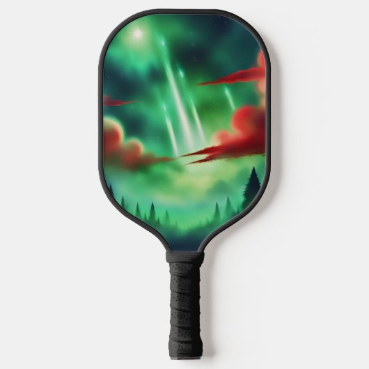 Raquette De Pickleball ciel vert (Recto)