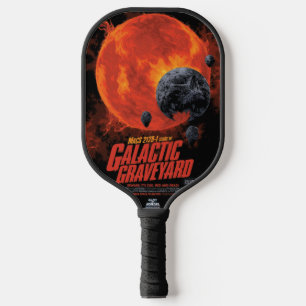 Raquette De Pickleball Cimetière Spatial Crâne Halloween Galaxie d'Horreu