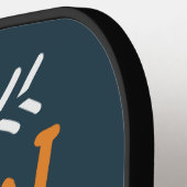 Raquette De Pickleball Citation de la fraction enseignant de mathématique (Détail gauche)