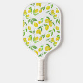 Raquette De Pickleball Citrons D'Aquarelle Sur Vins (Verso)