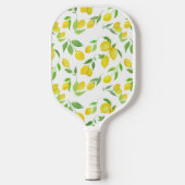 Raquette De Pickleball Citrons D'Aquarelle Sur Vins (Recto)