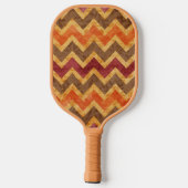 Raquette De Pickleball Citrouille d'automne Chevron (Verso)