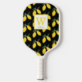 Raquette De Pickleball Citrus citron Nom du monogramme (Verso)