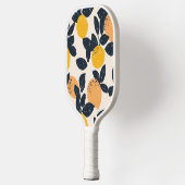 Raquette De Pickleball Citrus Lemon Oranges Motif d'illustration moderne (Gauche)