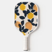 Raquette De Pickleball Citrus Lemon Oranges Motif d'illustration moderne (Verso)