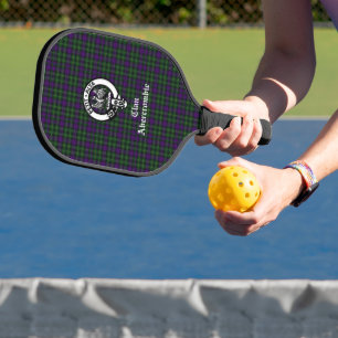 Raquette De Pickleball Clan Abercrombie Tartan & Crest Custom