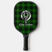 Raquette De Pickleball Clan Arthur Crest Badge & Tartan (Verso)