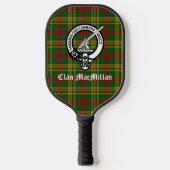 Raquette De Pickleball Clan MacMillan Crest Badge & Tartan (Recto)