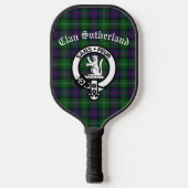 Raquette De Pickleball Clan Sutherland Crest & Tartan (Recto)
