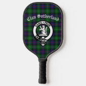 Raquette De Pickleball Clan Sutherland Crest & Tartan (Verso)