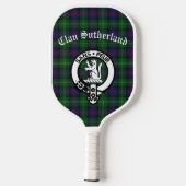 Raquette De Pickleball Clan Sutherland Crest & Tartan (Verso)