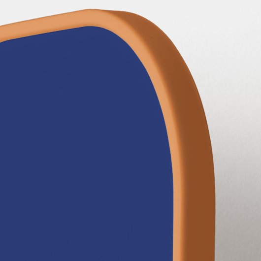 Raquette De Pickleball Classic Blue Unique Monogramme Nom initial (Détail gauche)