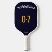 Raquette De Pickleball Classic Sporty Pickleball Mom Custom Name Number (Recto)