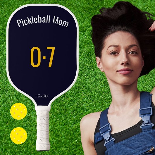 Raquette De Pickleball Classic Sporty Pickleball Mom Custom Name Number